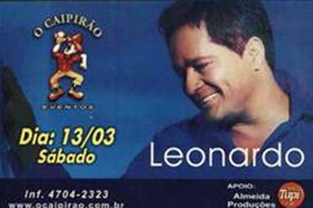 folder de show no Caipirão em 13.03.2004